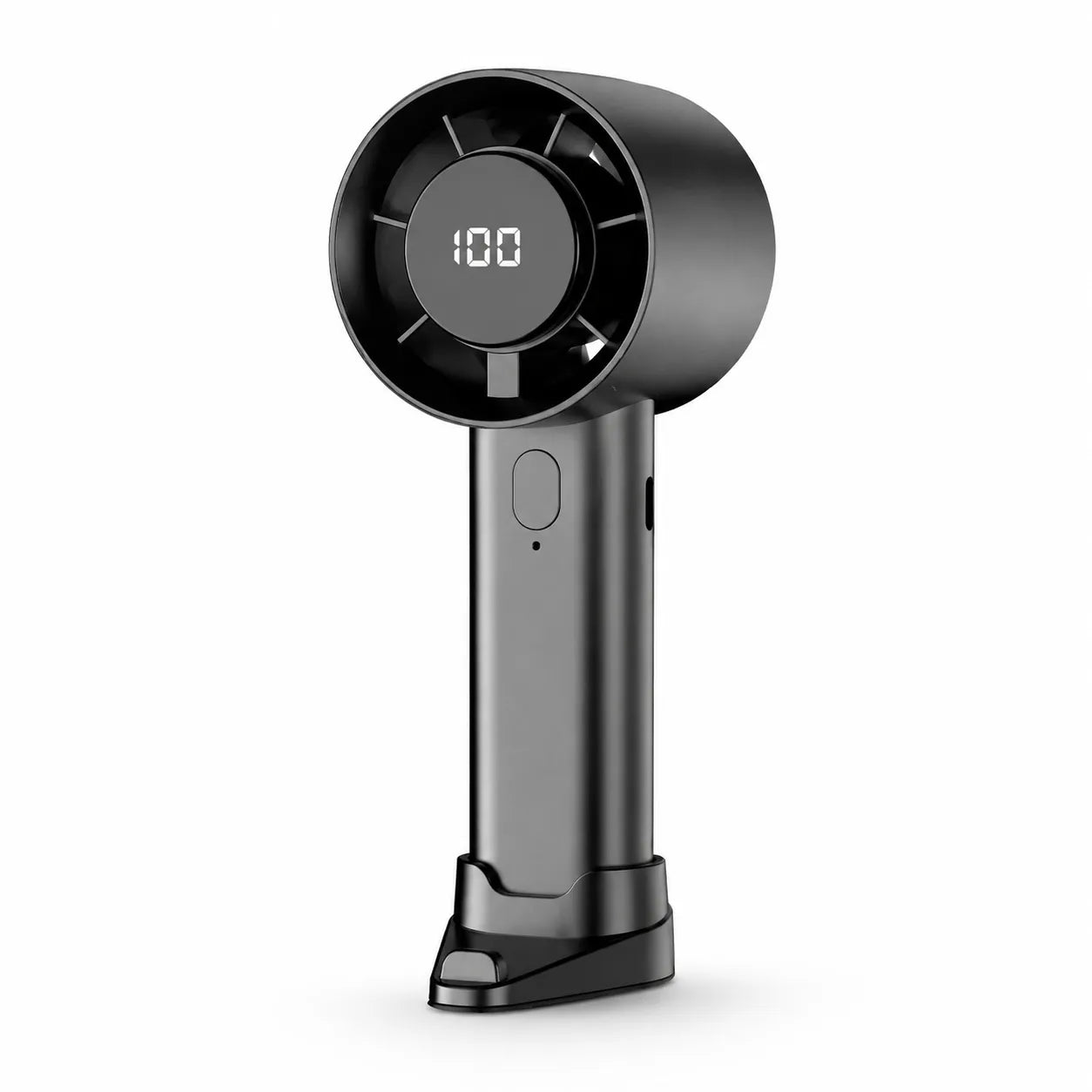 Tekone Ventilatore Portatile Ricaricabile con Display LED e Supporto Smartphone