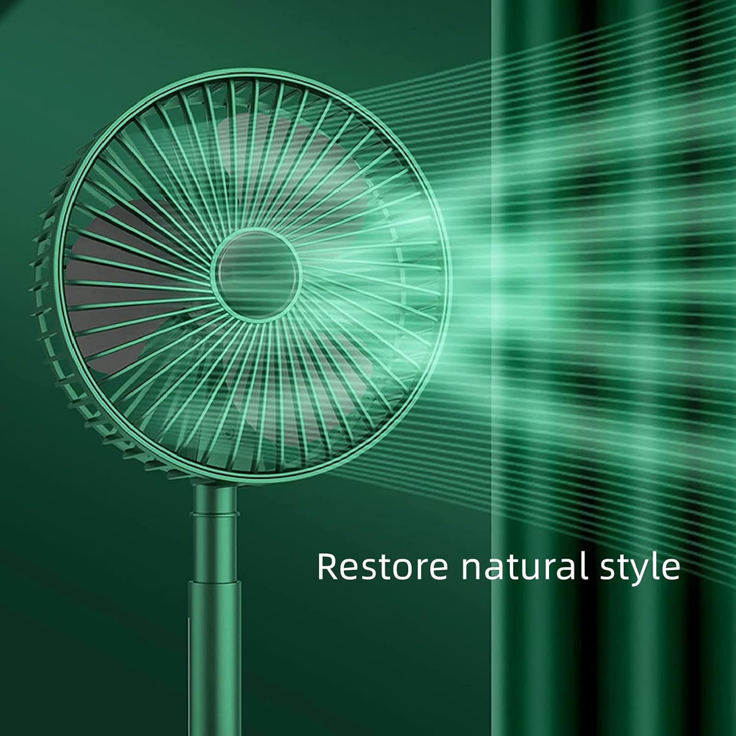 TekOne Mini Ventilatore USB Pieghevole con Supporto Smartphone, 2 Velocità, Batteria 1200mAh – Salvaspazio e Portatile