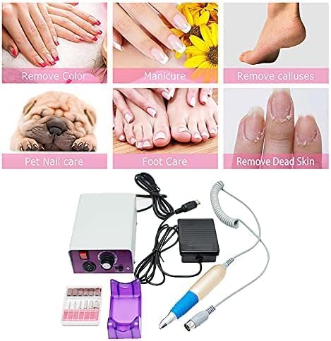 TekOne Mini Fresa Elettrica per Manicure e Pedicure - 30.000 RPM