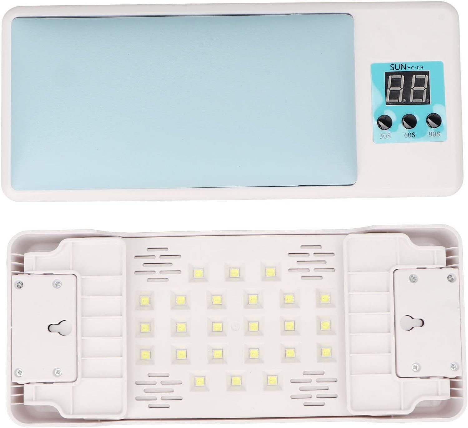 TekOne Lampada UV per Unghie con Bracciolo e Display Digitale - Supporto Pieghevole