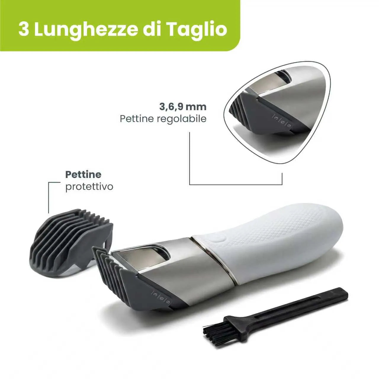 Tekone GT-01 Rasoio Elettrico Body Trimmer Ricaricabile USB-C IPX6