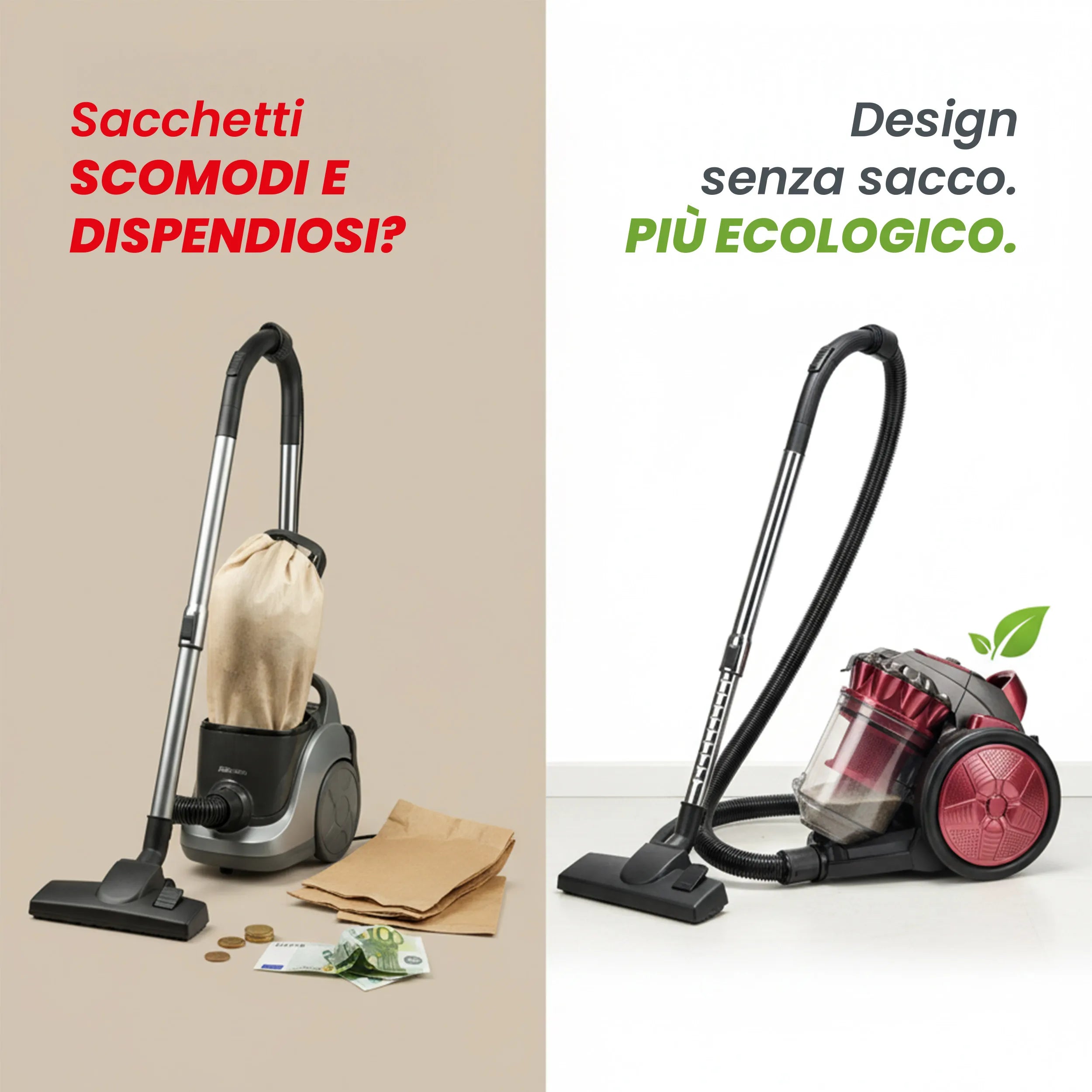 Aspirapolvere Multiciclonico TekOne Senza Sacco - 700W