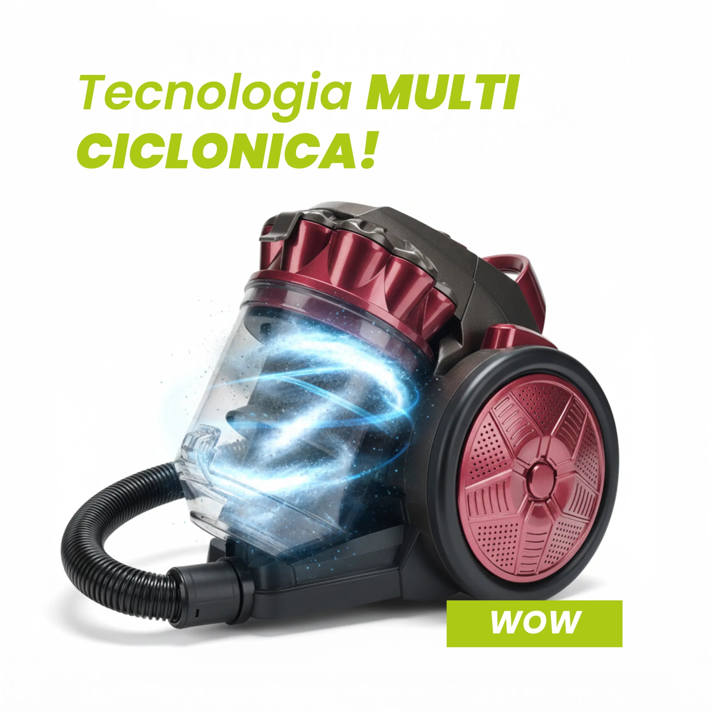 Aspirapolvere Multiciclonico TekOne Senza Sacco - 700W