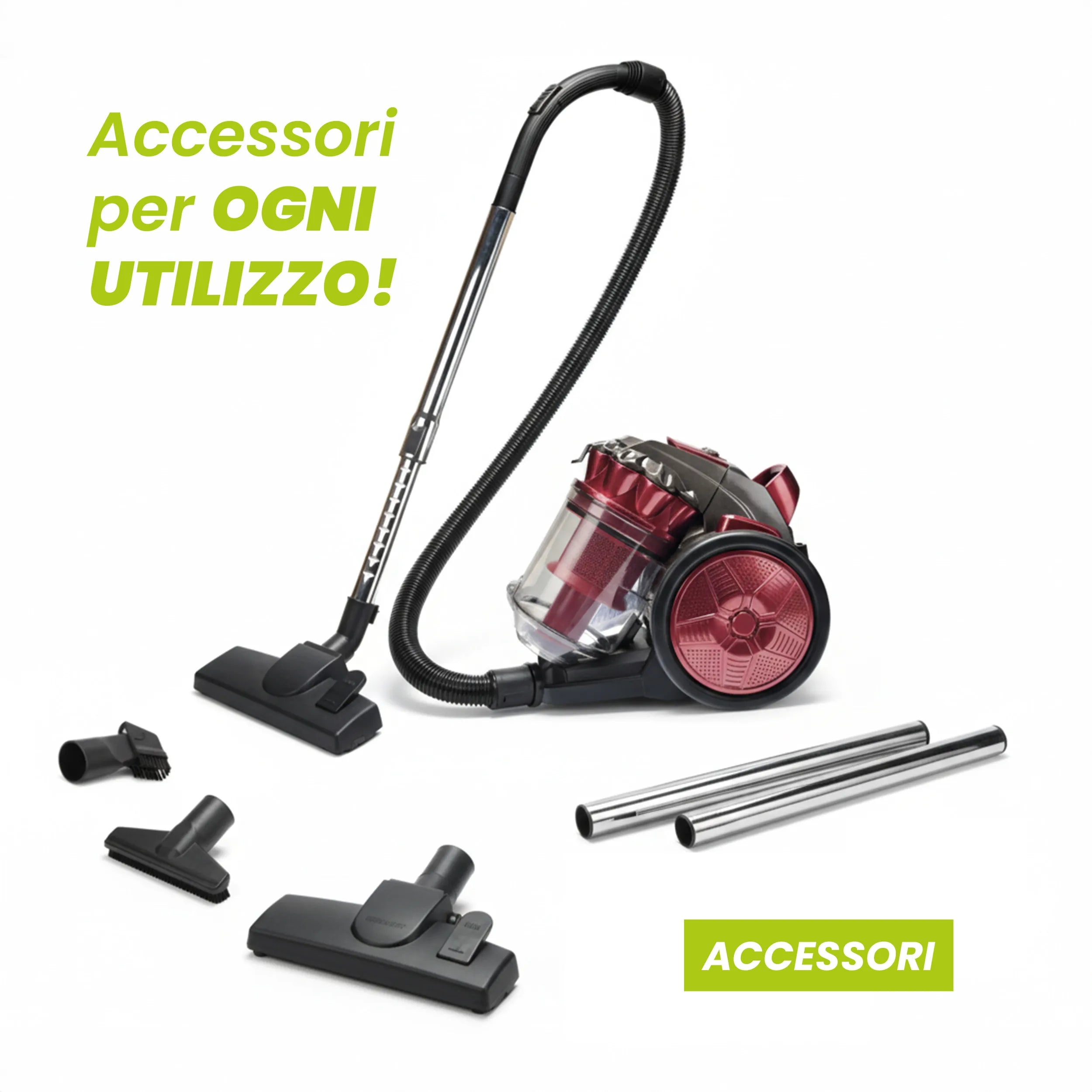 Aspirapolvere Multiciclonico TekOne Senza Sacco - 700W