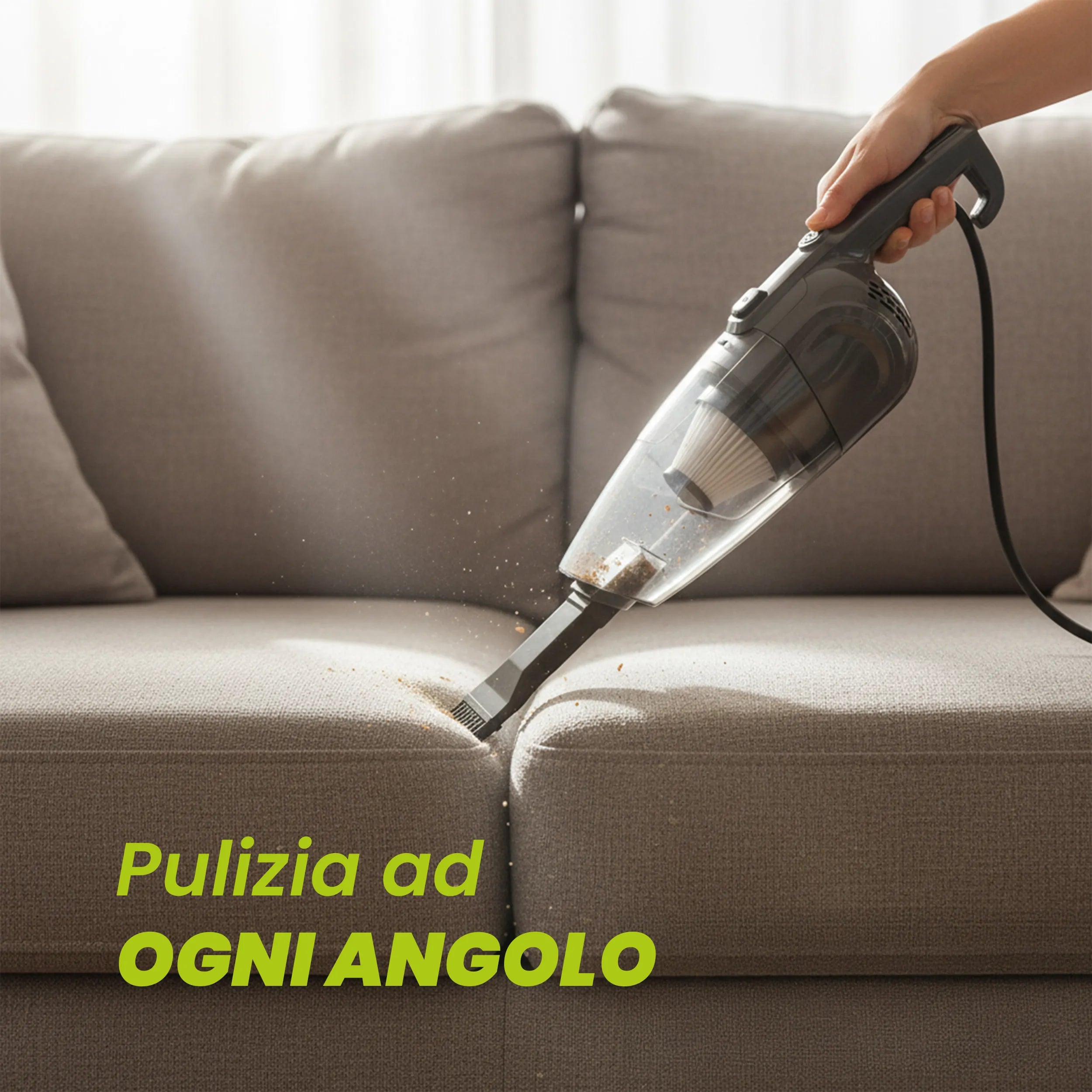 Aspirapolvere TekOne con Filo 2 in 1 - Alta Aspirazione 600W