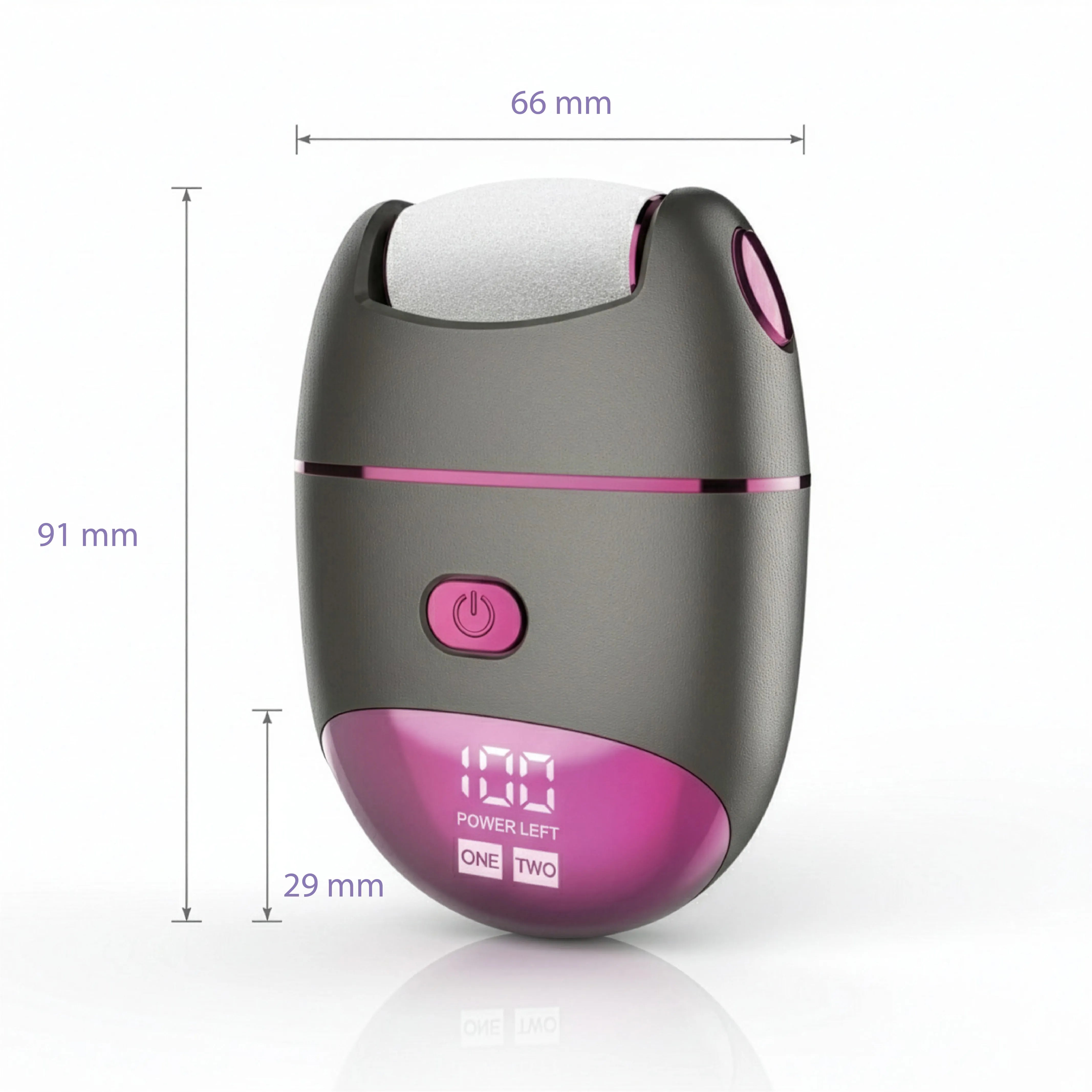 Tekone Levigatore Elettrico per Piedi Ricaricabile con Display e 3 Testine