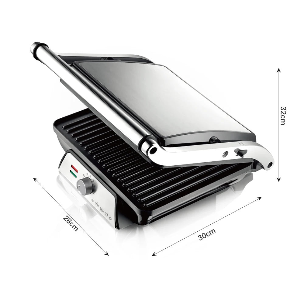 TekOne Tostapane e grill elettrico 2000W con termostato regolabile