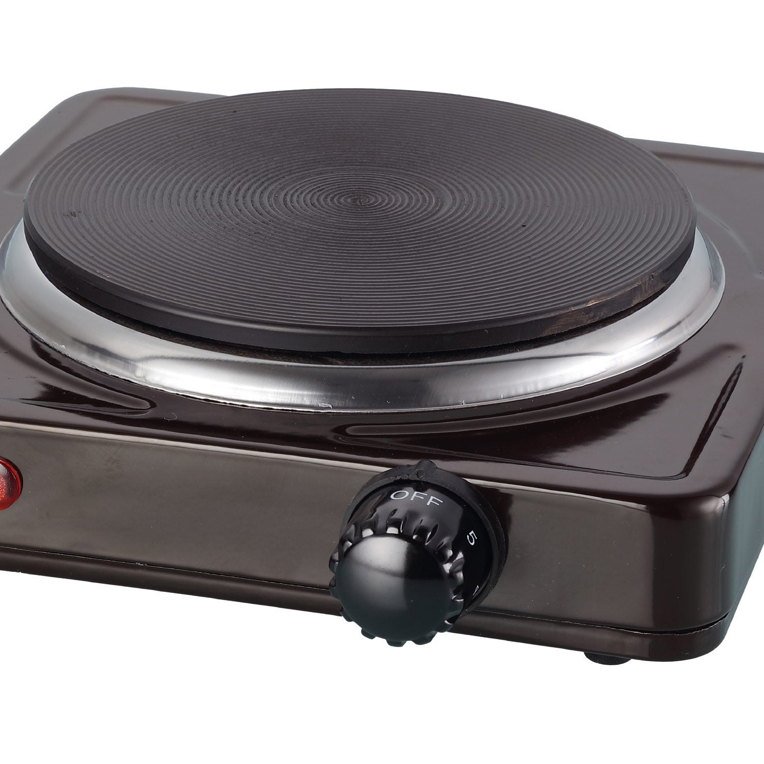 TekOne Fornello elettrico 750W con piastra in ghisa nero