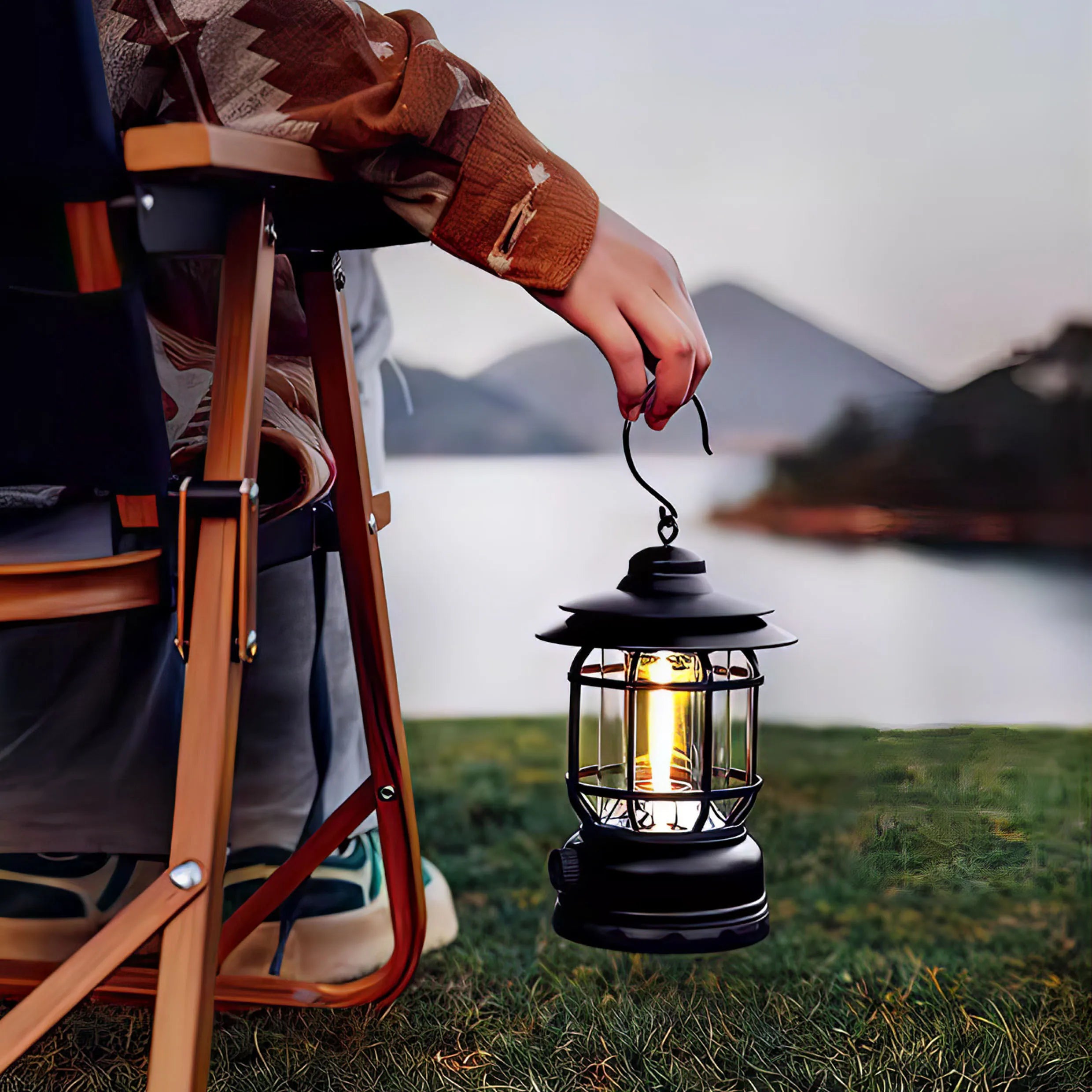 Lanterna da Campeggio Ricaricabile con Gancio – Tekone TK-2641