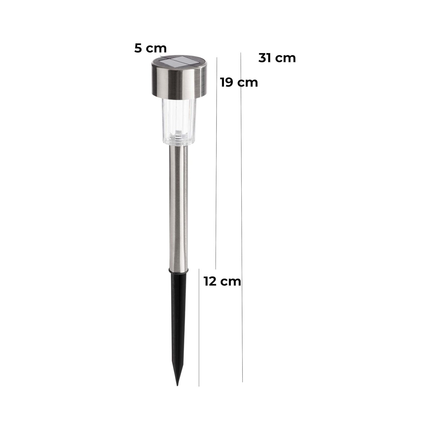 TekOne Set 20 Lampade Solari da Giardino con Picchetto, Luce LED Bianca 4000K per Esterni