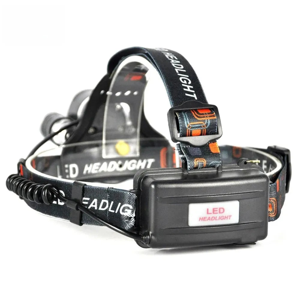 Tekone Torcia LED Frontale Ricaricabile con Zoom e 3 LED