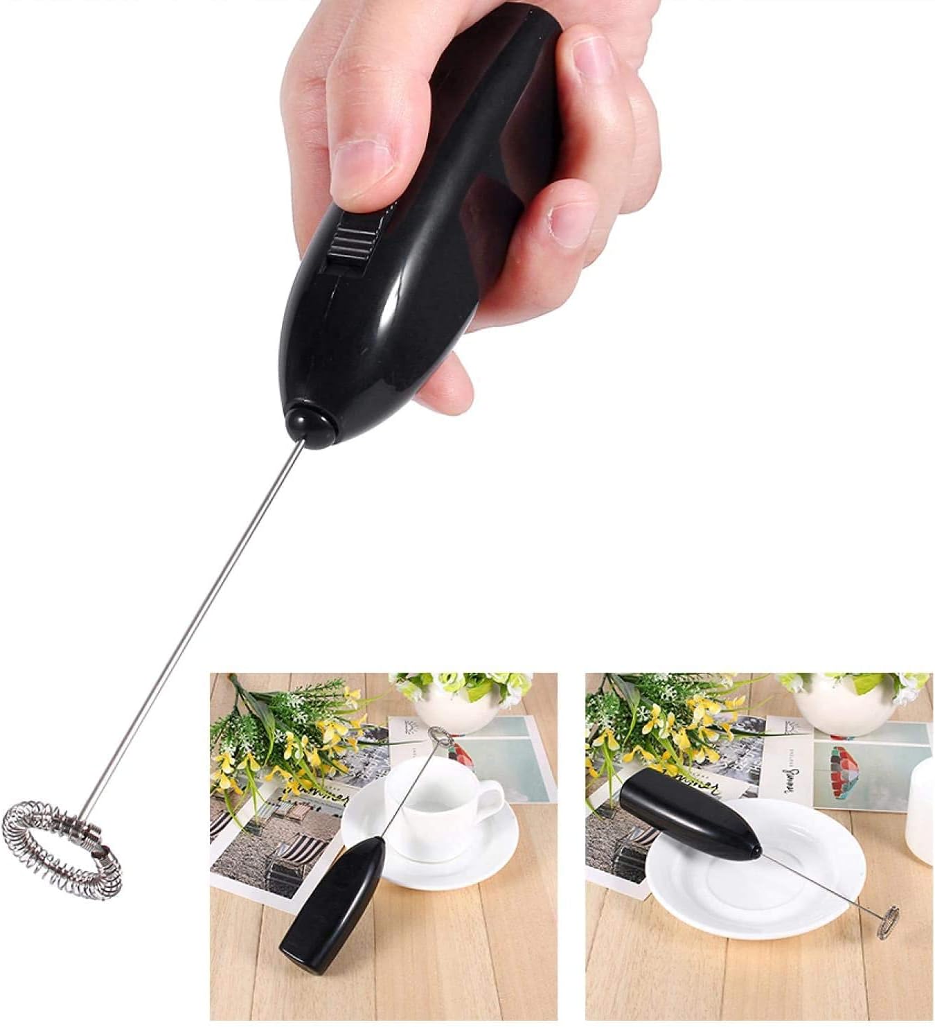 Mini Frullino Montalatte TekOne – Portatile, Funzionamento a Batteria
