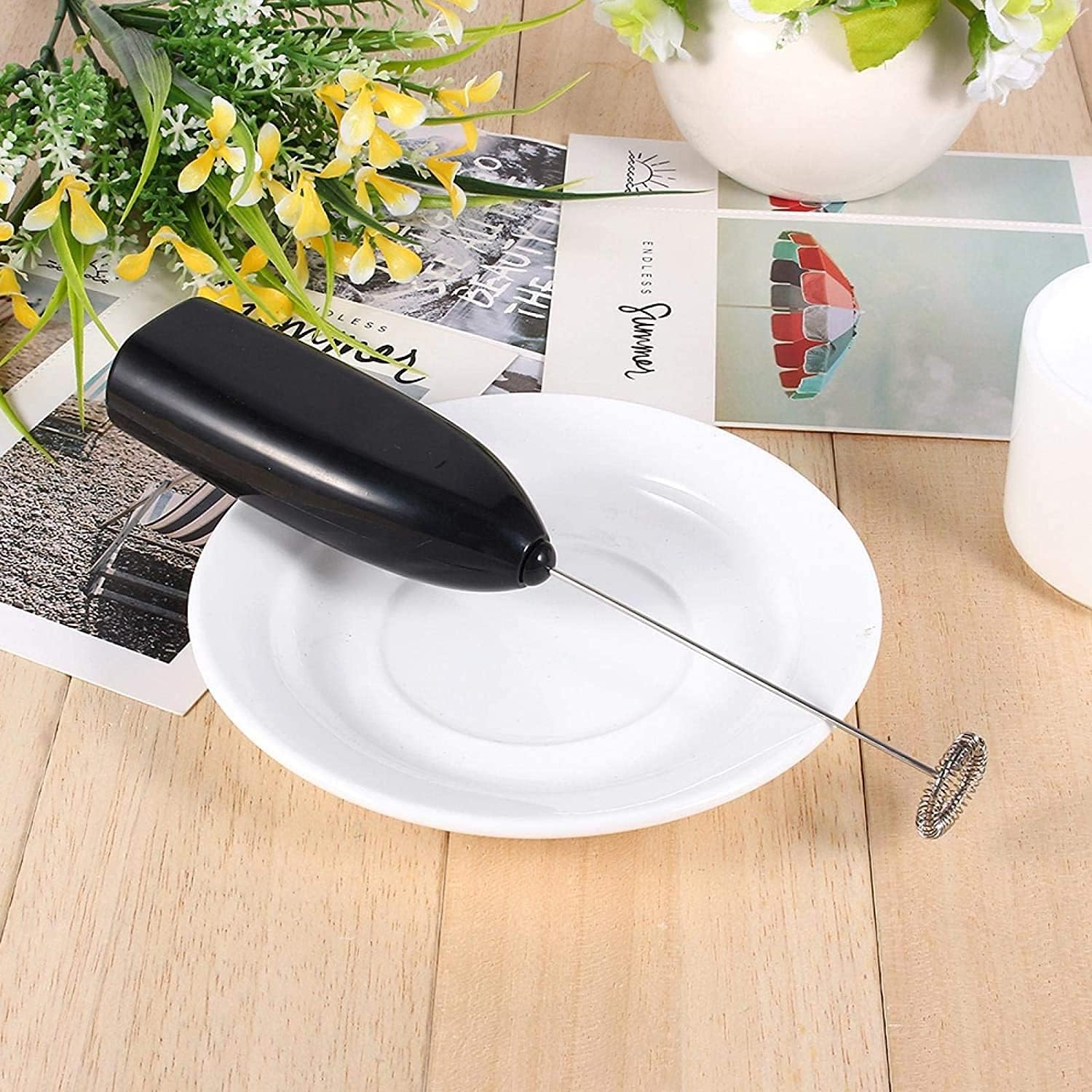 Mini Frullino Montalatte TekOne – Portatile, Funzionamento a Batteria
