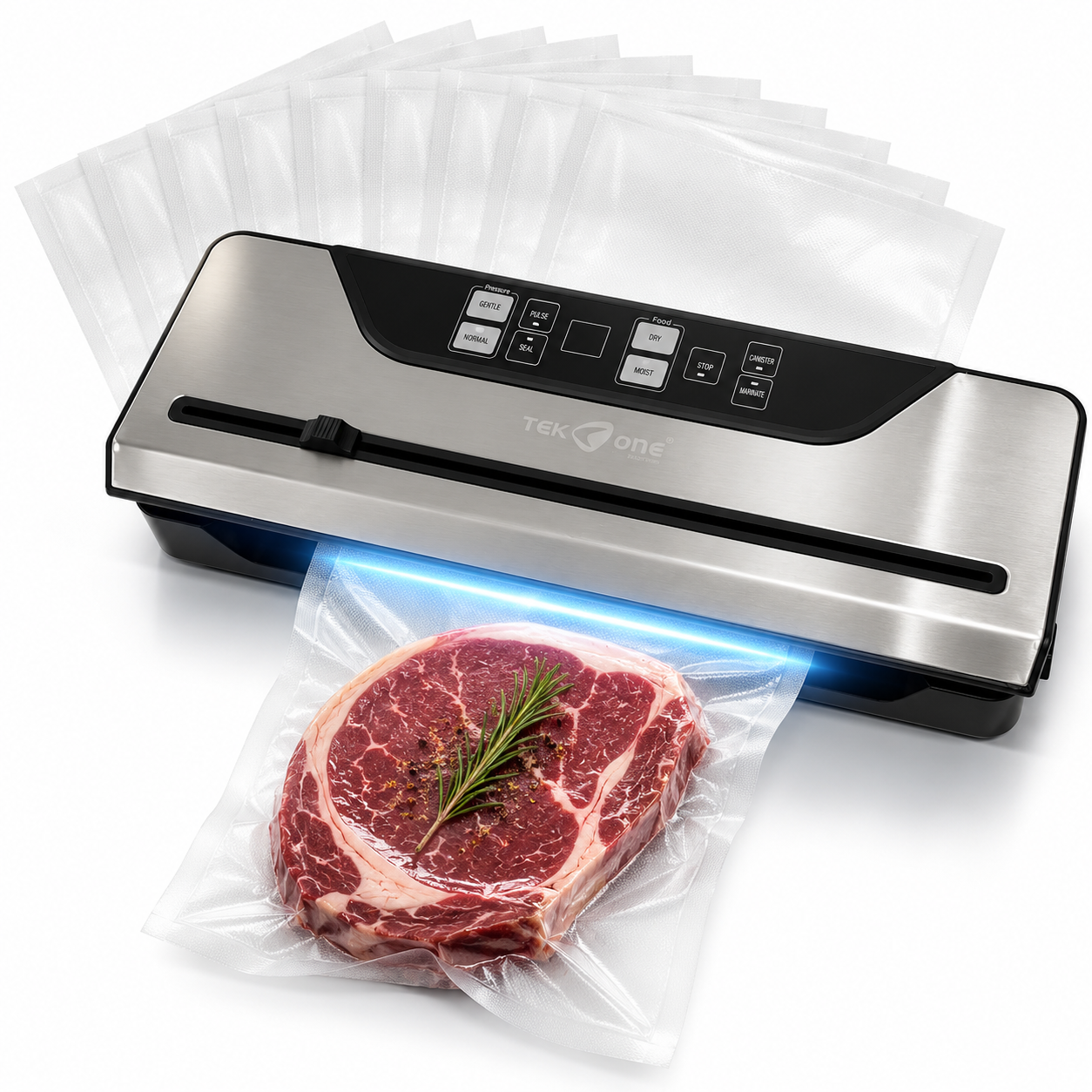 Tekone Confezionatrice Sottovuoto Automatica 110W con Display Touch
