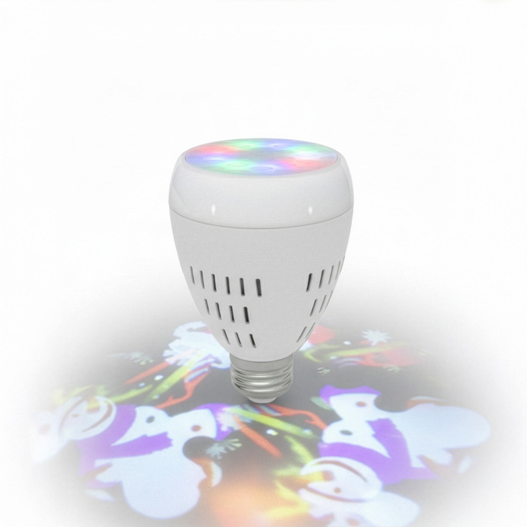 Tekone Lampadina Proiettore LED E27 con Slot Card Natalizia – 4W