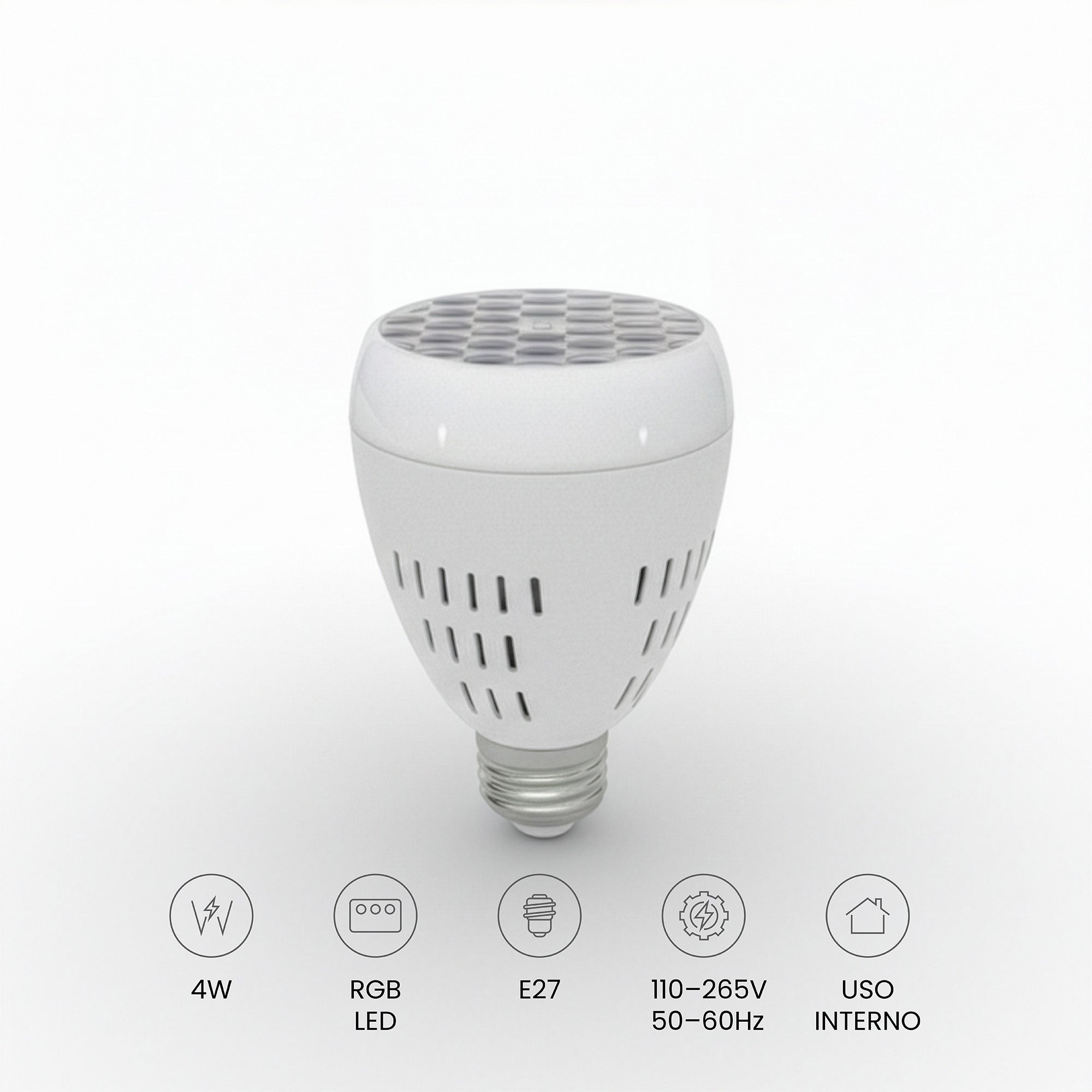 Tekone Lampadina Proiettore LED E27 con Slot Card Natalizia – 4W