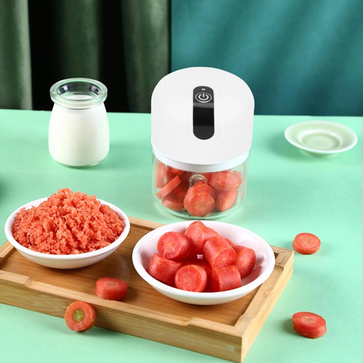 Tekone Mini Tritatutto Elettrico Ricaricabile 250 ml Senza Fili USB
