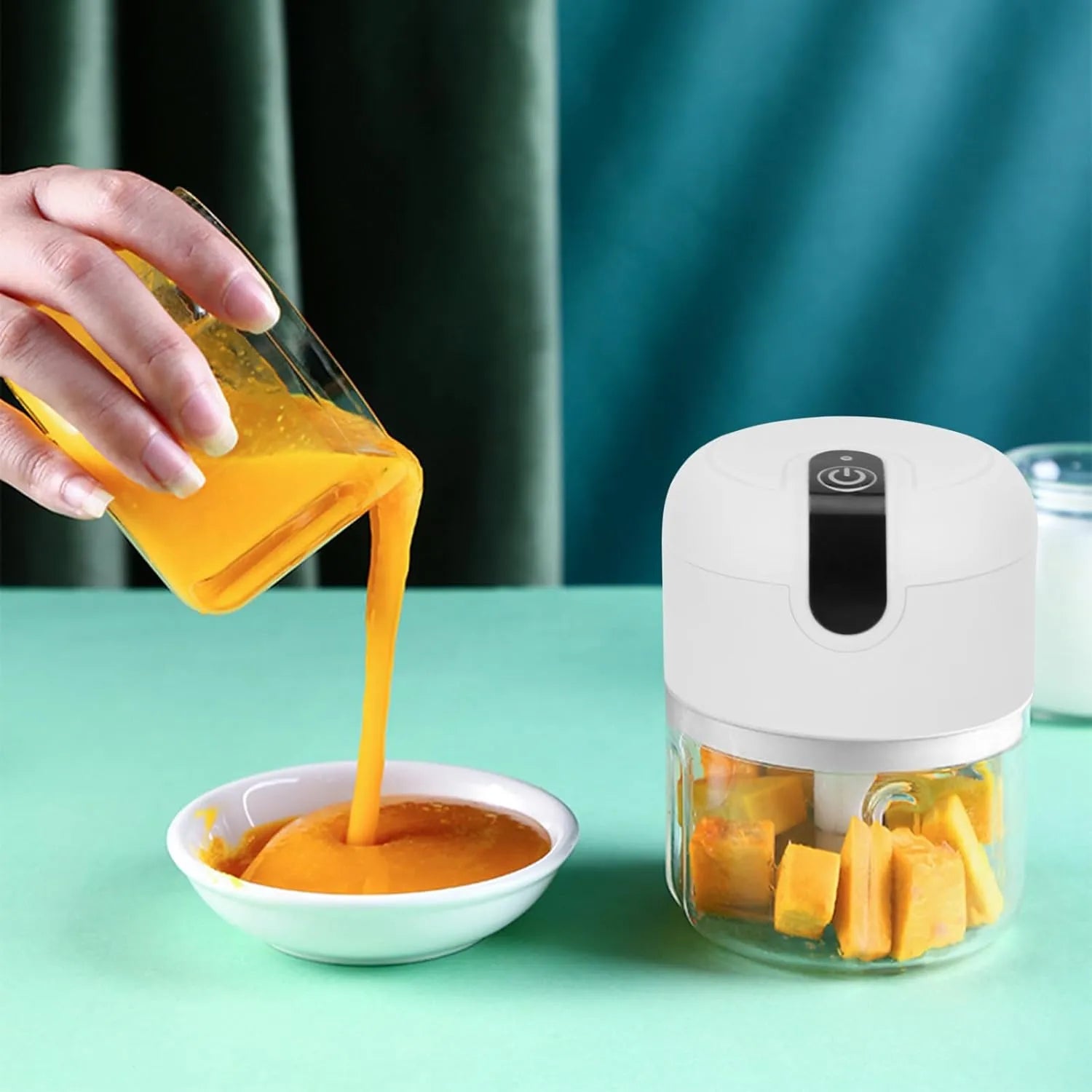 Tekone Mini Tritatutto Elettrico Ricaricabile 250 ml Senza Fili USB