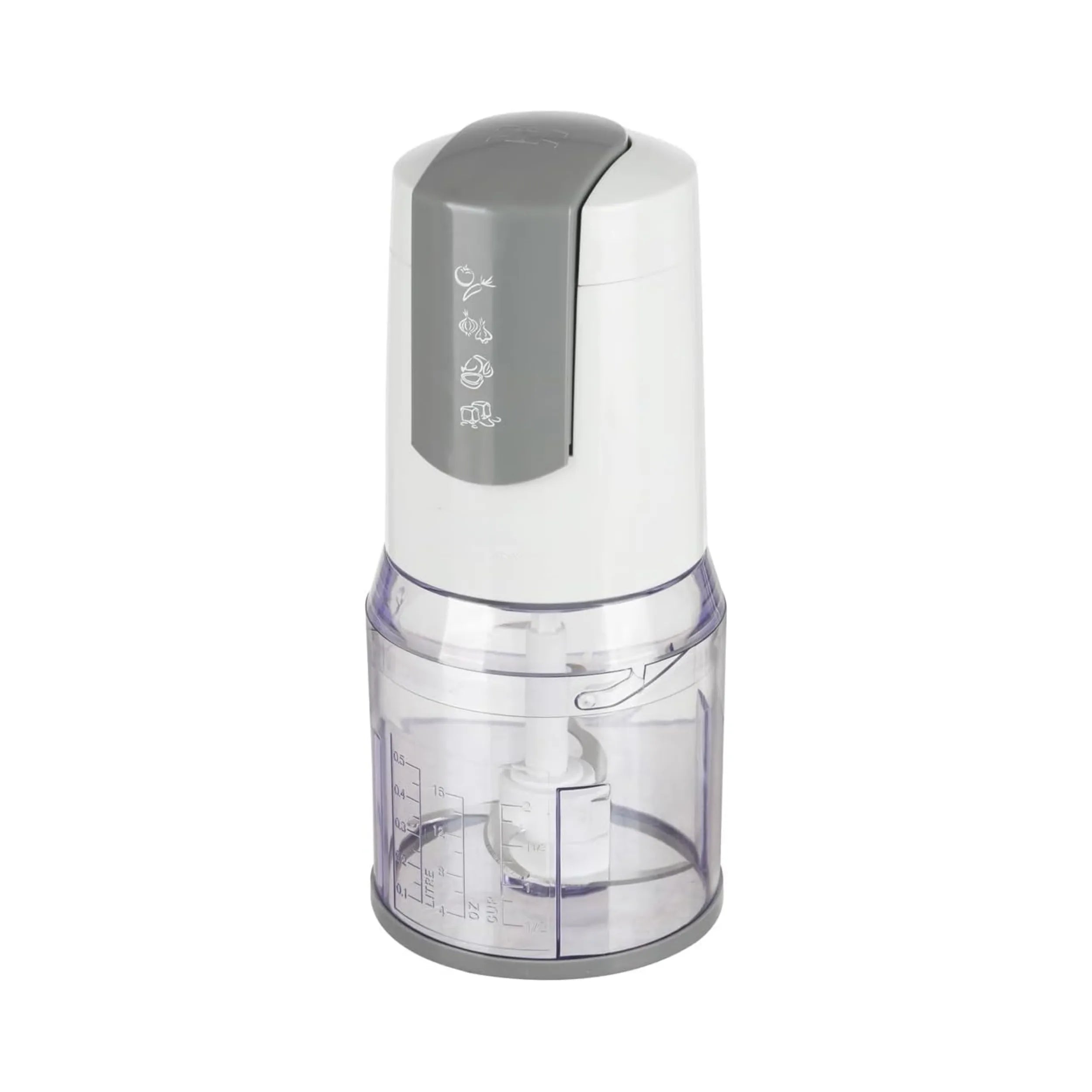 TekOne Tritatutto Elettrico 500ml 400W con Doppia Lama e 2 Velocità