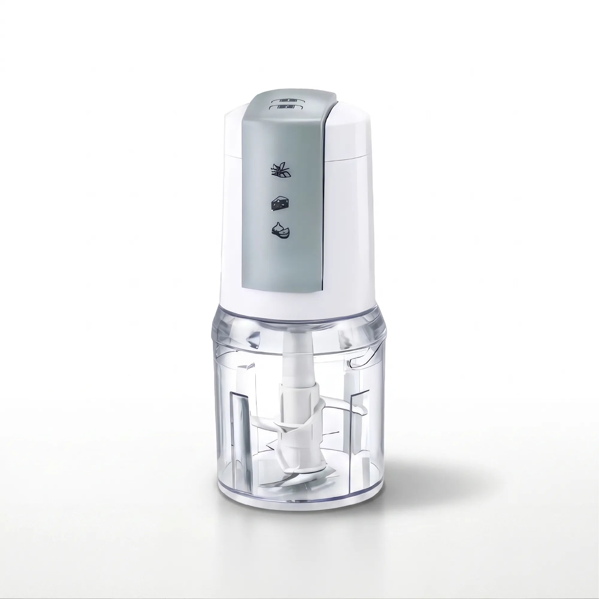 TekOne Tritatutto Elettrico 500ml 400W con Doppia Lama e 2 Velocità