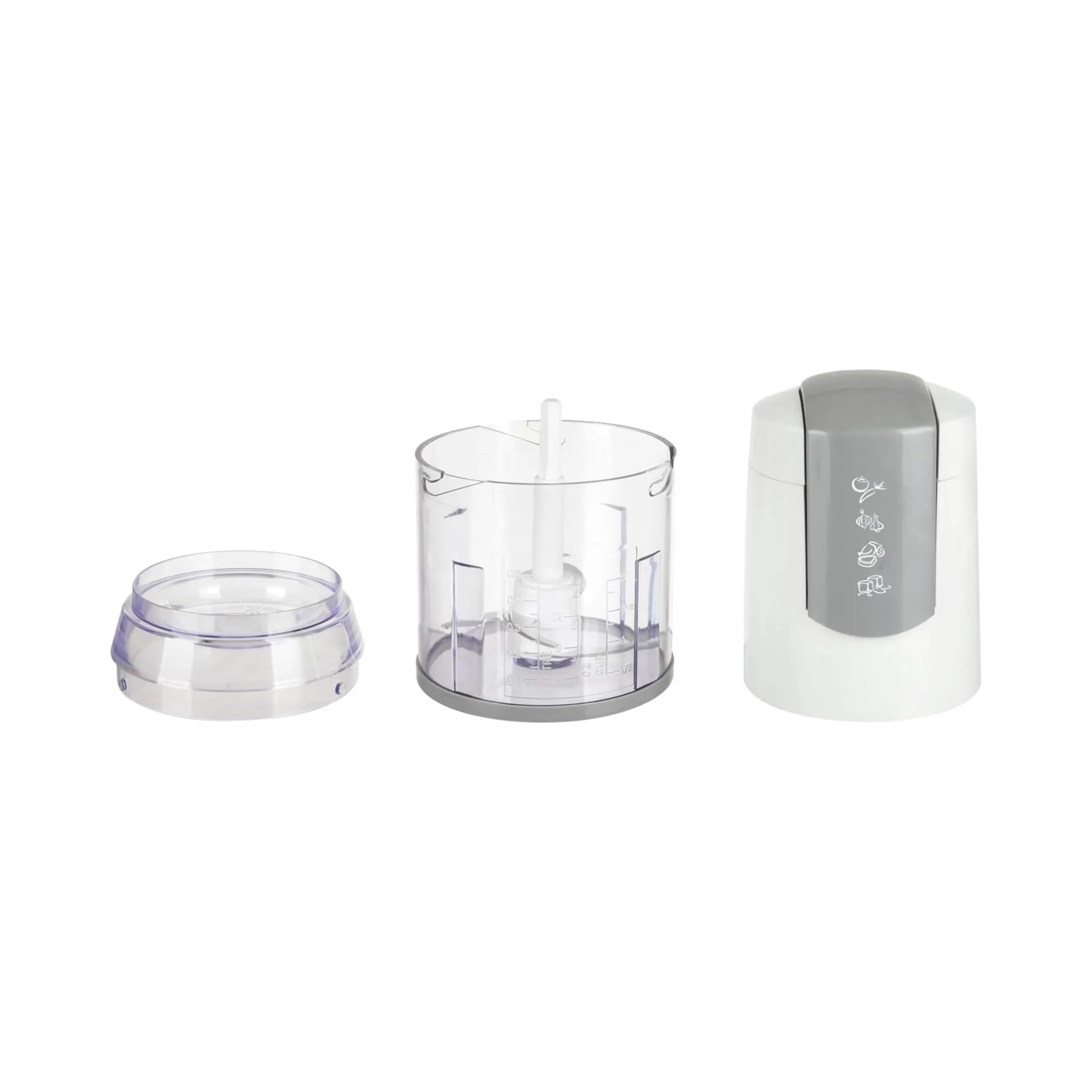 TekOne Tritatutto Elettrico 500ml 400W con Doppia Lama e 2 Velocità